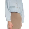 MALINA JACKET CROPPED DENIM LIGHT BLUE WASH