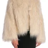 MALINA JACKET MANDA FAUX FUR VANILLA