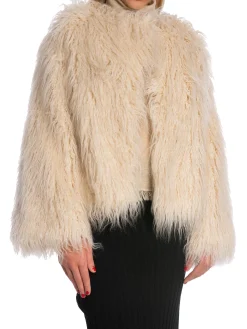 MALINA JACKET MANDA FAUX FUR VANILLA