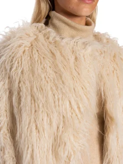 MALINA JACKET MANDA FAUX FUR VANILLA