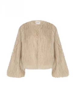 MALINA JACKET MANDA FAUX FUR VANILLA