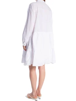 MAËLYS PARIS DRESS EMBROIDERED COTTON WHITE