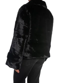 MEOTINE FAUX FUR JACKET KELLY BLACK