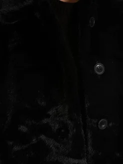 MEOTINE FAUX FUR JACKET KELLY BLACK