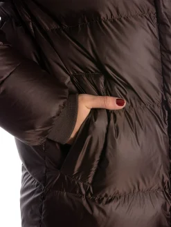 MONEL JACKET LUCIE BOXY LONG CHOCOLATE