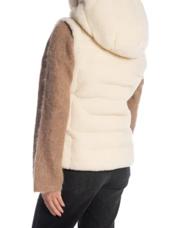 MONEL VEST CAMILLE TEDDY SHORT WHITE