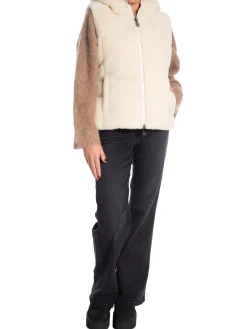 MONEL VEST CAMILLE TEDDY SHORT WHITE