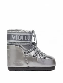 MOON BOOTS ICON LOW GLANCE SILVER