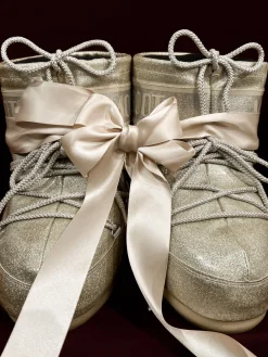 MOON BOOTS ICON LOW GLITTER GOLD