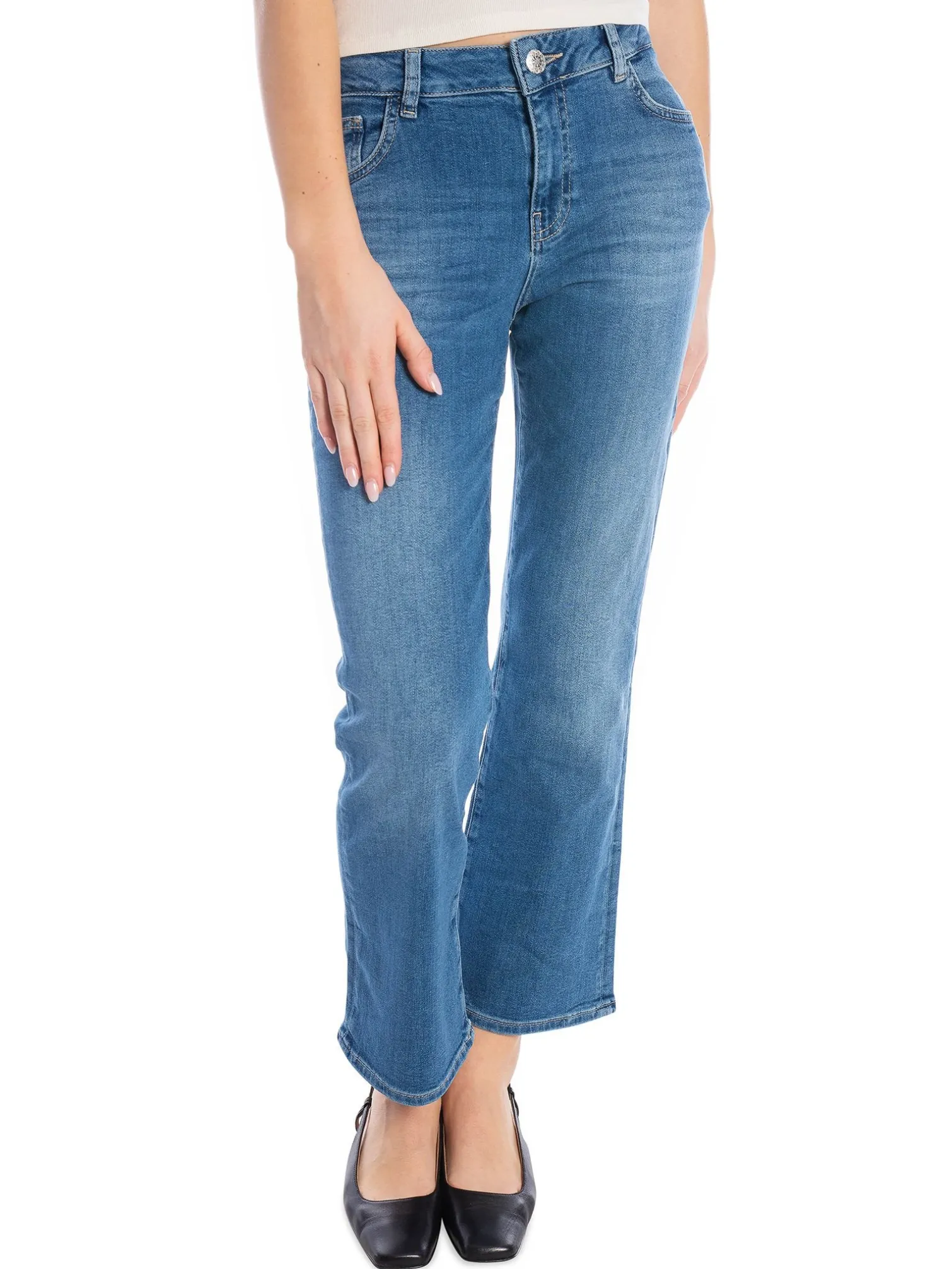 MOS MOSH JEANS CECILIA SIOUX MID BLUE ANKLE