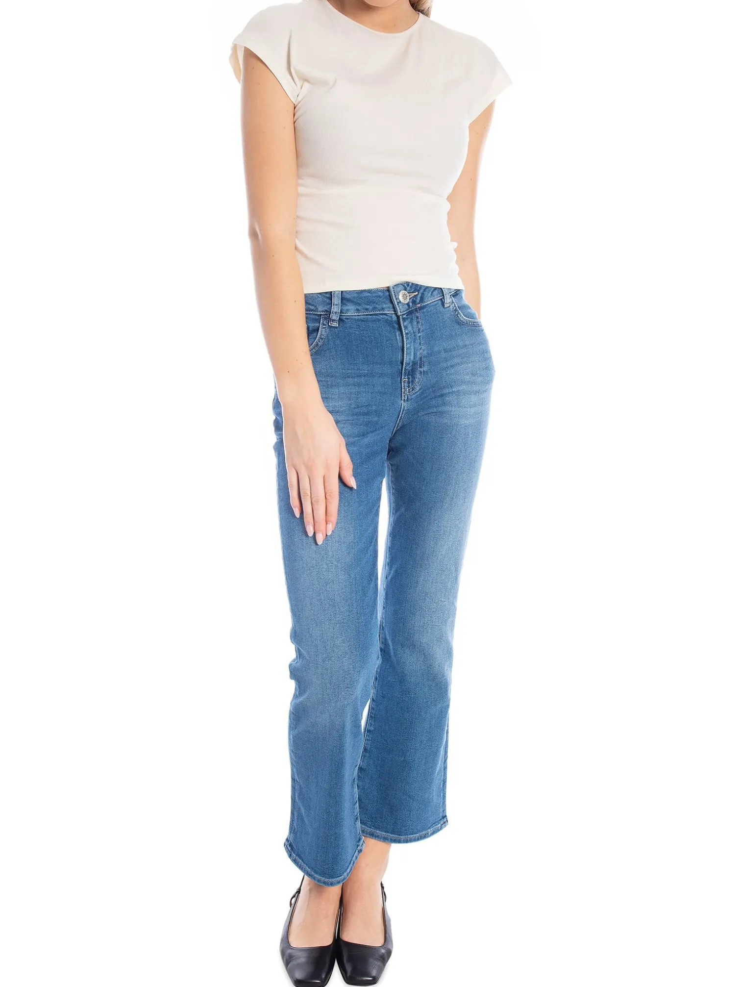 MOS MOSH JEANS CECILIA SIOUX MID BLUE ANKLE