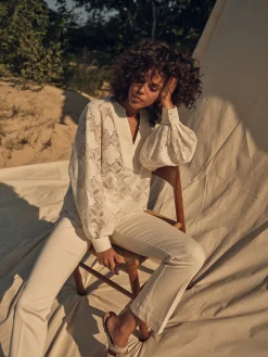 MOS MOSH PANTS JESSICA JOY ECRU