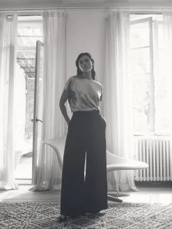 MOS MOSH PANTS THEA GLOSSI BLACK LONG