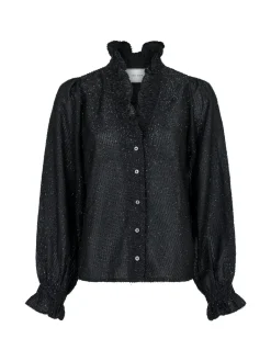 NEO NOIR BLOUSE BRIELLE GLITTER BLACK