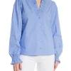 NEO NOIR BLOUSE BRIELLE STRIPE BLUE