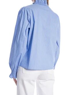 NEO NOIR BLOUSE BRIELLE STRIPE BLUE