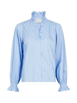 NEO NOIR BLOUSE BRIELLE STRIPE BLUE
