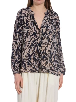 NEO NOIR BLOUSE HUMA BREEZE NAVY