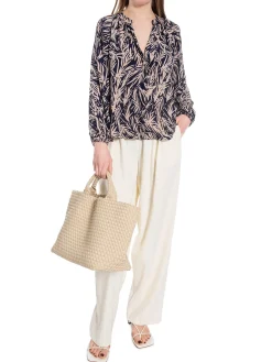 NEO NOIR BLOUSE HUMA BREEZE NAVY