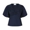 NEO NOIR BLOUSE IRINA POPLIN NAVY