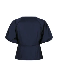 NEO NOIR BLOUSE IRINA POPLIN NAVY