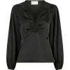 NEO NOIR BLOUSE ISTANA  HEAVY SATEEN BLACK