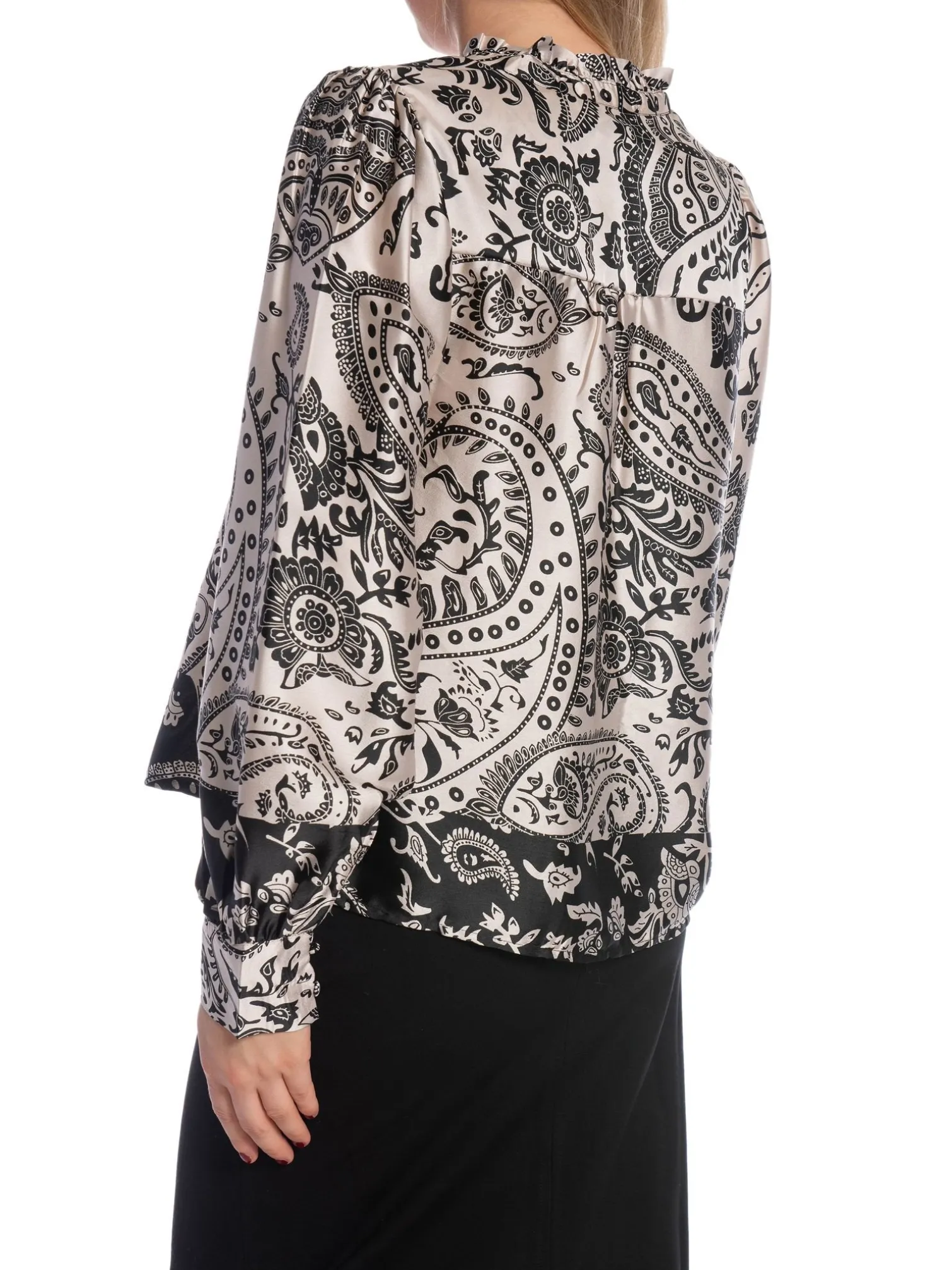 NEO NOIR BLOUSE MASSIMA DECO PAISLEY CREME