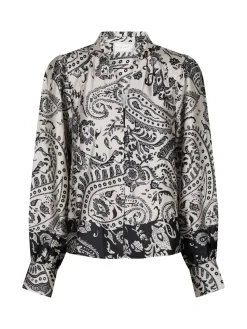 NEO NOIR BLOUSE MASSIMA DECO PAISLEY CREME