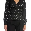 NEO NOIR BLOUSE MERRY RETRO DOT BLACK