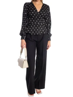NEO NOIR BLOUSE MERRY RETRO DOT BLACK