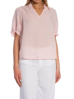 NEO NOIR BLOUSE ODESA LINEN ROSE SMOKE