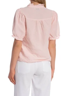 NEO NOIR BLOUSE ODESA LINEN ROSE SMOKE