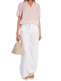 NEO NOIR BLOUSE ODESA LINEN ROSE SMOKE