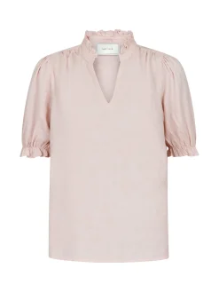 NEO NOIR BLOUSE ODESA LINEN ROSE SMOKE