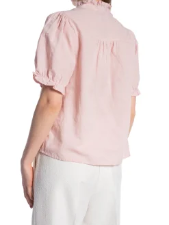 NEO NOIR BLOUSE ODESA LINEN ROSE SMOKE