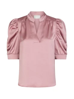 NEO NOIR BLOUSE ROELLA HEAVY SATEEN EVENING ROSE