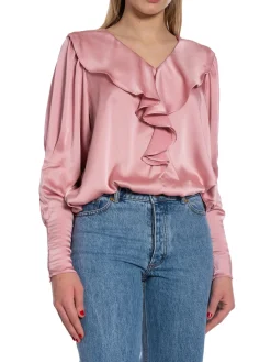 NEO NOIR BLOUSE SANDIE SATEEN LIGHT PINK