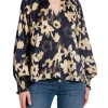 NEO NOIR BLOUSE STONE FDED FALL DARK NAVY