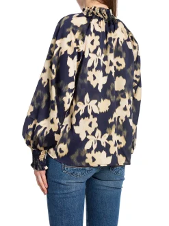 NEO NOIR BLOUSE STONE FDED FALL DARK NAVY