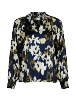 NEO NOIR BLOUSE STONE FDED FALL DARK NAVY