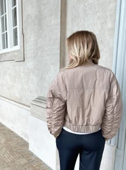 NEO NOIR BOMBER JACKET NADJA LIGHT TAUPE