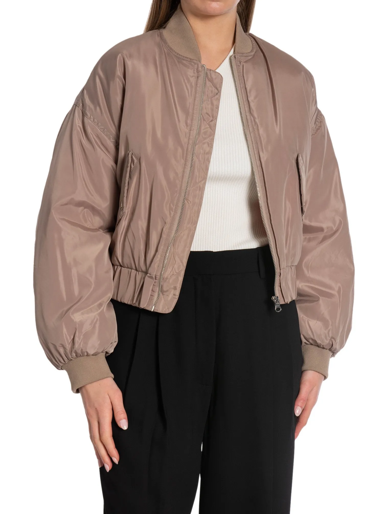 NEO NOIR BOMBER JACKET NADJA LIGHT TAUPE