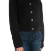 NEO NOIR CARDIGAN LIMO FLUFFY KNIT BLACK
