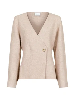 NEO NOIR CARDIGAN MARIE LOUISE KNIT SAND MELANGE