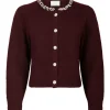 NEO NOIR CARDIGAN MARIE STONE KNIT WINE