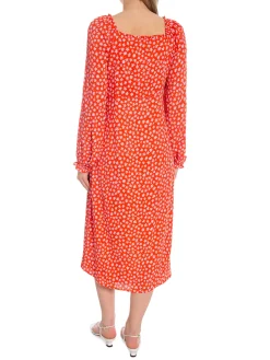 NEO NOIR DRESS BETTY BRIGHT FLOWER RED