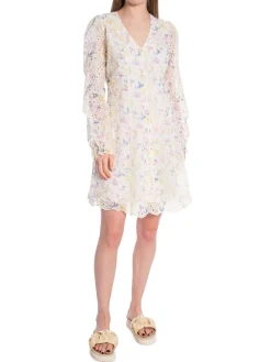 NEO NOIR DRESS EMBROIDERY CREME