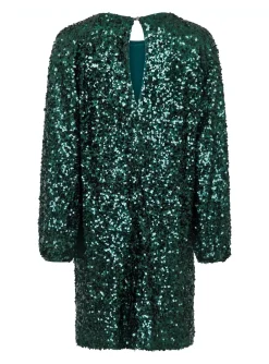 NEO NOIR DRESS EZRA FALL SEQUINS DARK GREEN