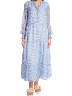 NEO NOIR DRESS KOBIA BIG TILE LIGHT BLUE