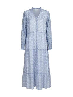 NEO NOIR DRESS KOBIA BIG TILE LIGHT BLUE